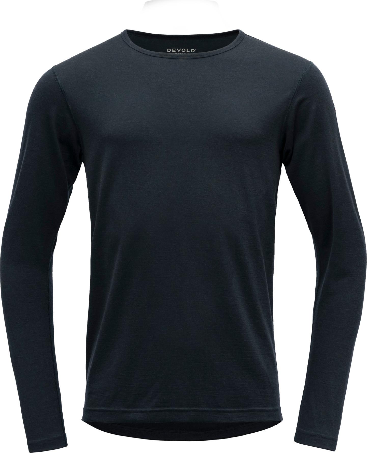 Devold Breeze Merino 150 langermet skjorte i svart, herre