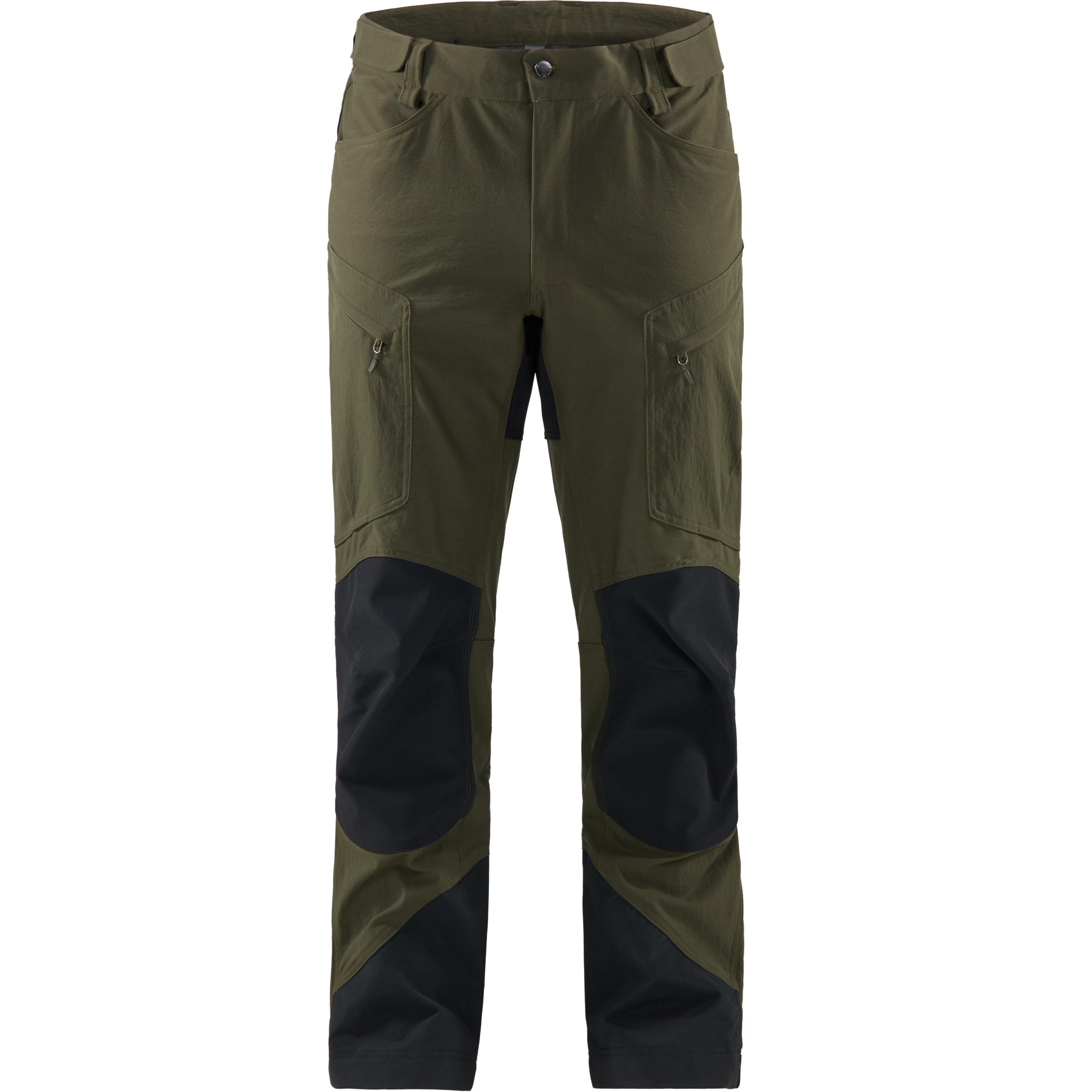 Haglöfs Rugged Mountain Pant i deep woods/true black, robust turbukse for herre