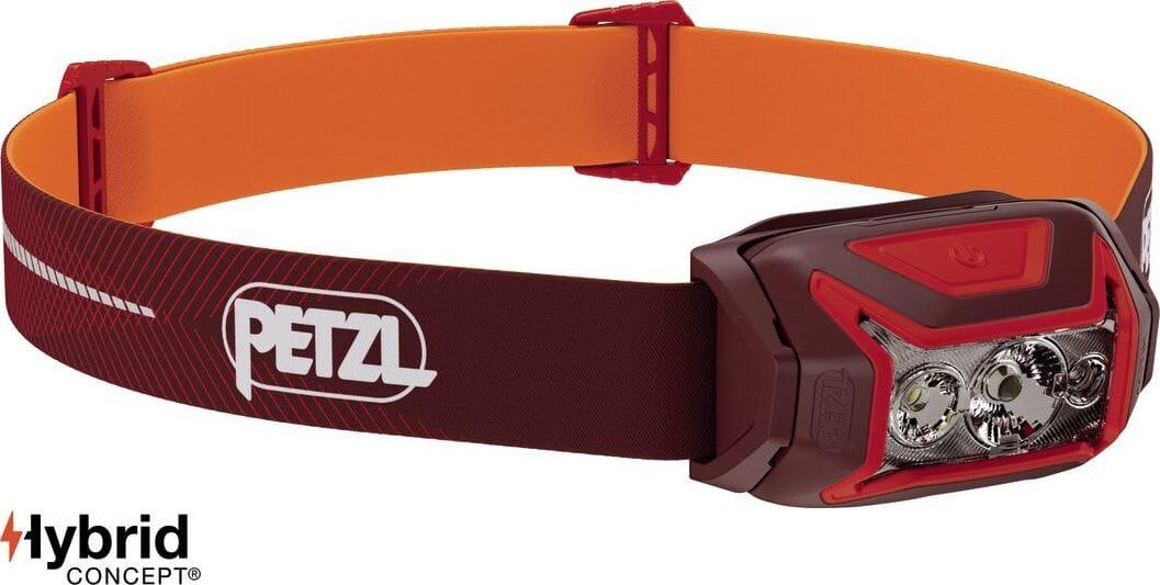 Petzl Actik Core hodelykt i rød farge