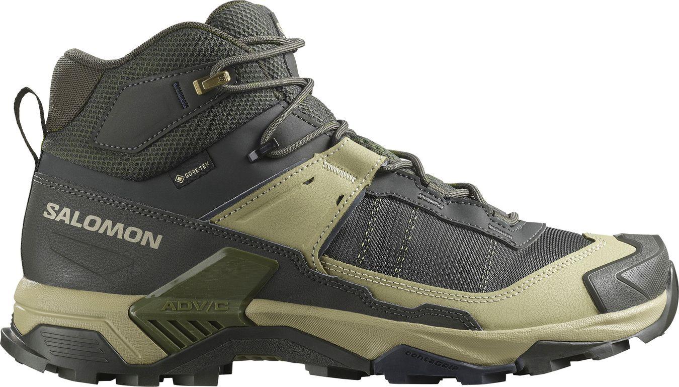 Salomon X Ultra 5 Mid GTX herre tursko i grågrønn fargevariant