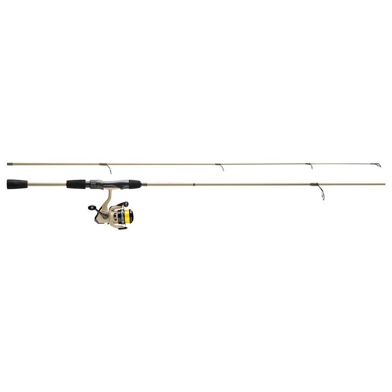 Okuma Outrax Combo SG med lys stang, haspelsnelle og gul fletteline