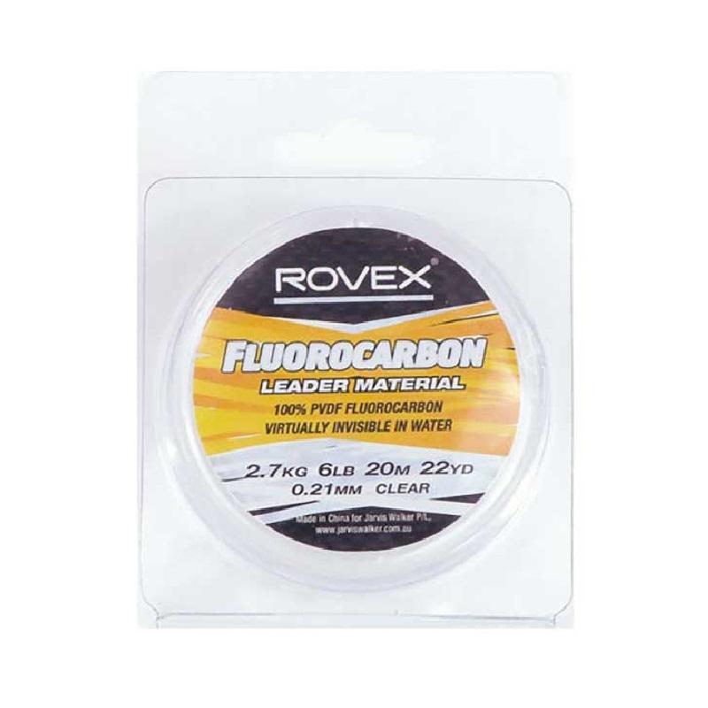 Rovex Fluorocarbon fortomsnøre 0,30 mm på 20 meter spole